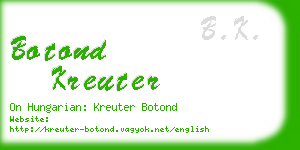 botond kreuter business card